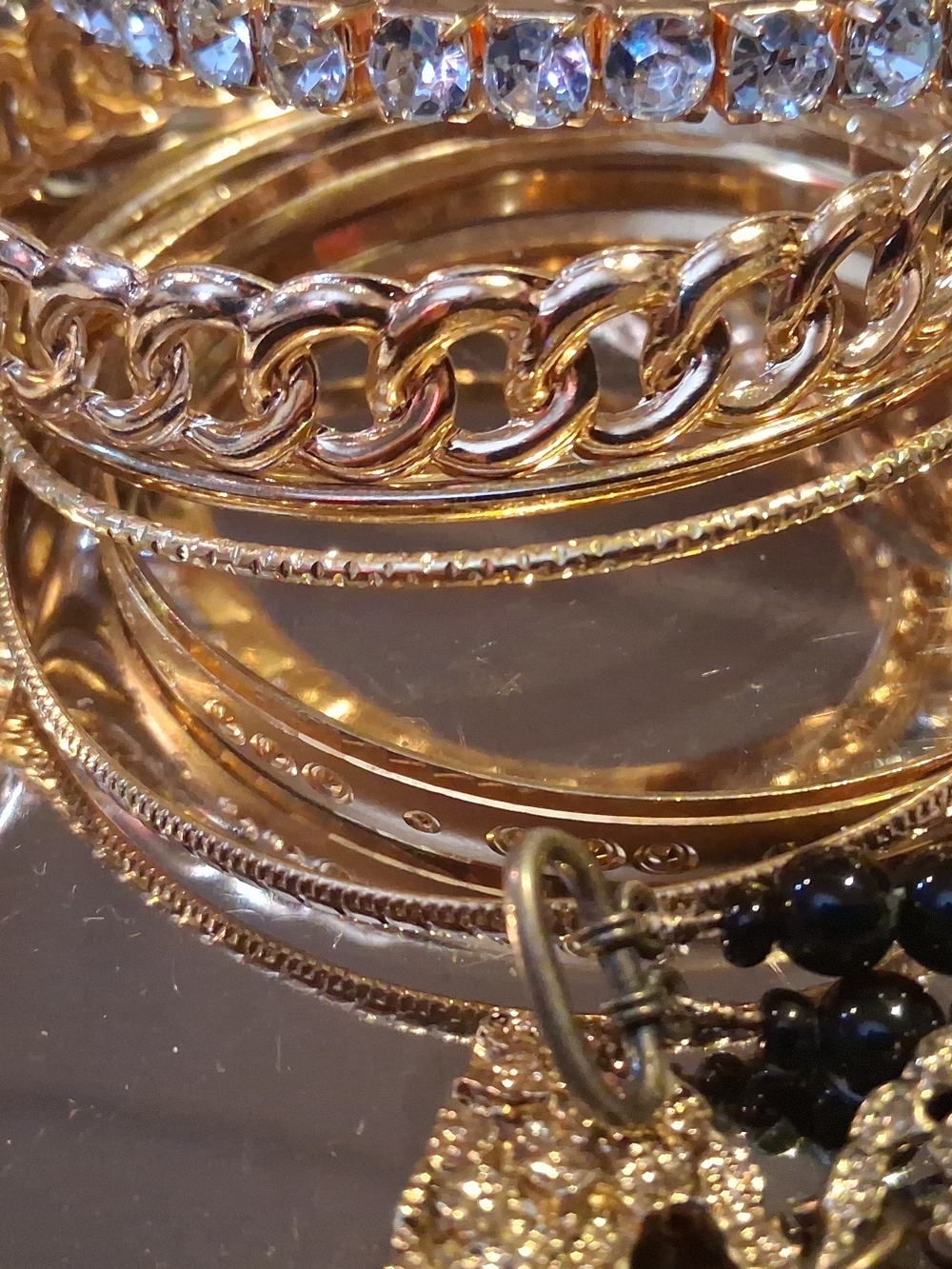 Mixed Lot 25 Costume Jewelry Bracelets Bangles 3 Sterling Silver/ .925 Natasha - Picture 4 of 7